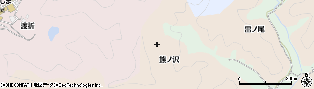 福島県いわき市鹿島町下蔵持（熊ノ沢）周辺の地図