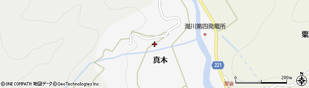 新潟県糸魚川市真木周辺の地図