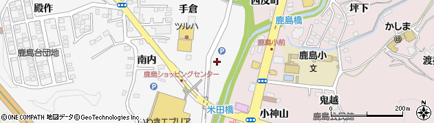 福島県いわき市鹿島町米田（用定）周辺の地図