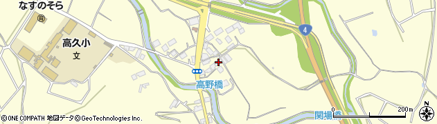 栃木県那須郡那須町高久甲1121周辺の地図