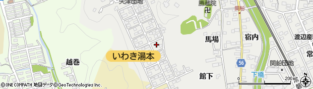 福島県いわき市常磐関船町（屋津）周辺の地図