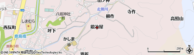 福島県いわき市鹿島町走熊鍛冶屋周辺の地図