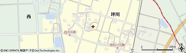 石川県中能登町（鹿島郡）坪川（る）周辺の地図