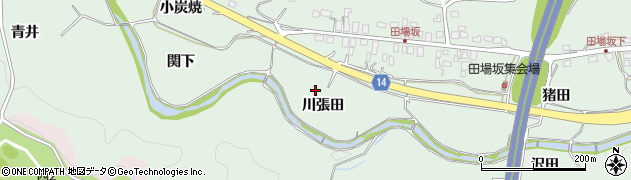 福島県いわき市常磐藤原町（川張田）周辺の地図