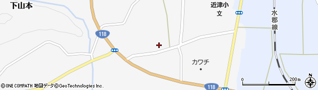 福島県棚倉町（東白川郡）下山本（左近田）周辺の地図