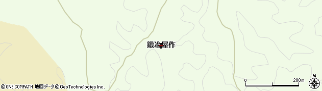 福島県いわき市遠野町上遠野鍛冶屋作周辺の地図