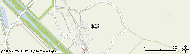 石川県志賀町（羽咋郡）米浜周辺の地図