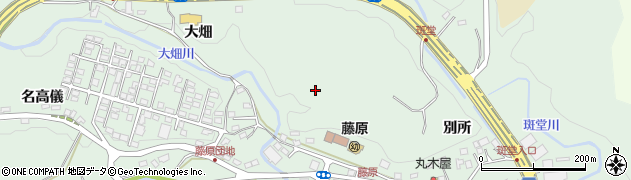 福島県いわき市常磐藤原町（別所）周辺の地図