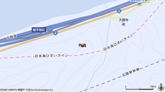 〒949-0308 新潟県糸魚川市外波の地図