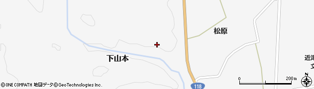 福島県棚倉町（東白川郡）下山本（小浜沢）周辺の地図