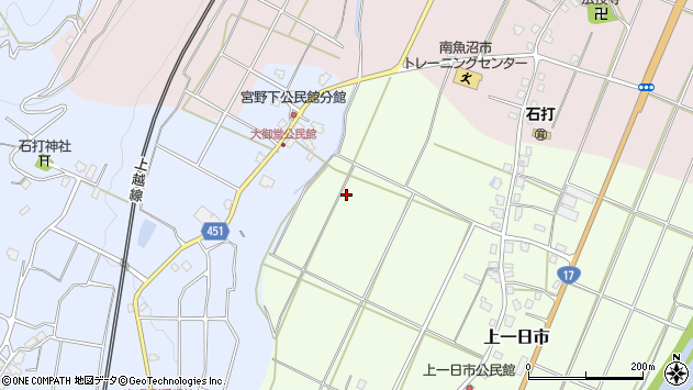 〒949-6364 新潟県南魚沼市上一日市の地図