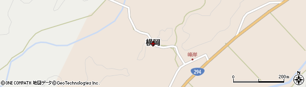 栃木県那須町（那須郡）横岡周辺の地図