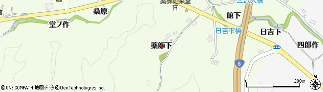 福島県いわき市常磐三沢町（薬師下）周辺の地図