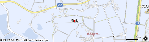石川県中能登町（鹿島郡）春木周辺の地図