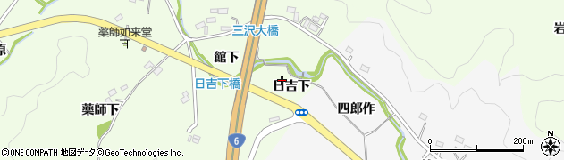 福島県いわき市常磐三沢町（日吉下）周辺の地図
