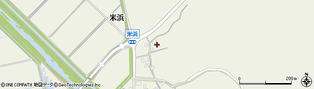 石川県志賀町（羽咋郡）米浜（新林）周辺の地図