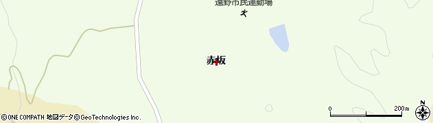 福島県いわき市遠野町上遠野赤坂周辺の地図