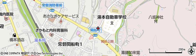 福島県いわき市常磐関船町（御安田）周辺の地図