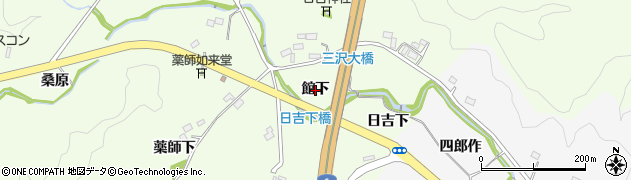 福島県いわき市常磐三沢町（館下）周辺の地図