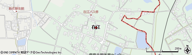 石川県中能登町（鹿島郡）在江周辺の地図
