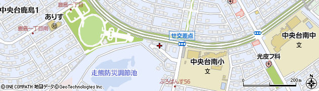 福島県いわき市中央台鹿島周辺の地図