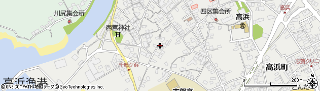 石川県羽咋郡志賀町高浜町リ周辺の地図