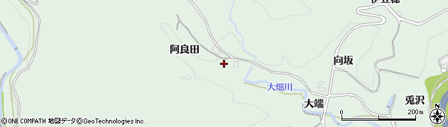福島県いわき市常磐藤原町（阿良田）周辺の地図
