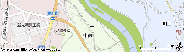 新潟県妙高市中宿269周辺の地図