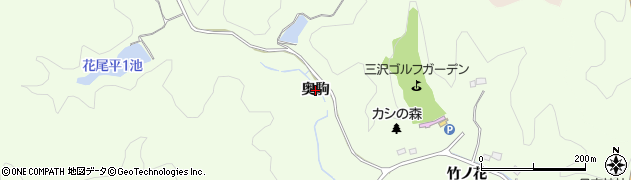 福島県いわき市常磐三沢町（奥駒）周辺の地図
