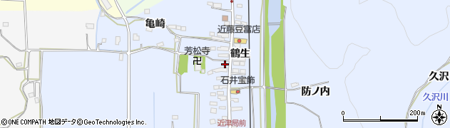 福島県東白川郡棚倉町寺山鶴生周辺の地図