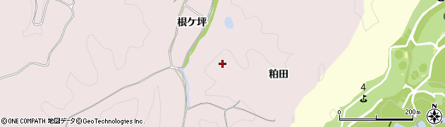 福島県いわき市平上山口粕田周辺の地図