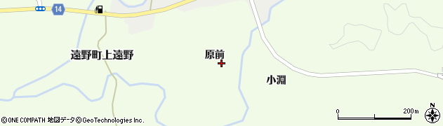 福島県いわき市遠野町上遠野（原前）周辺の地図