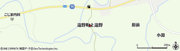 福島県いわき市遠野町上遠野周辺の地図