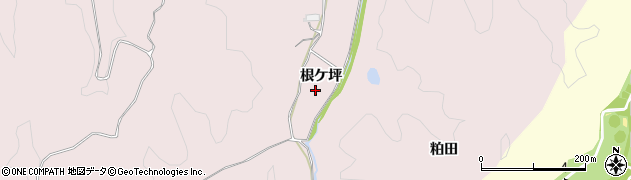 福島県いわき市平上山口（根ケ坪）周辺の地図