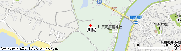石川県志賀町（羽咋郡）川尻周辺の地図