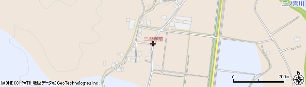 三忍寺前周辺の地図