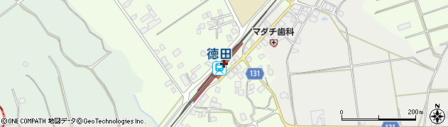 徳田駅周辺の地図