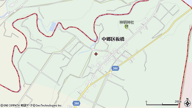 〒949-2301 新潟県上越市中郷区板橋の地図