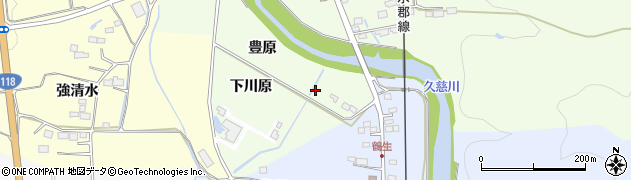 福島県棚倉町（東白川郡）流（豊原）周辺の地図