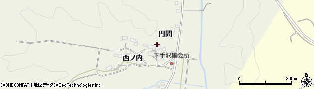 福島県棚倉町（東白川郡）下手沢（円間）周辺の地図