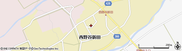 新潟県妙高市西野谷新田周辺の地図