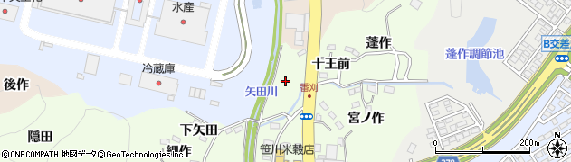 福島県いわき市鹿島町下矢田（セキバ）周辺の地図