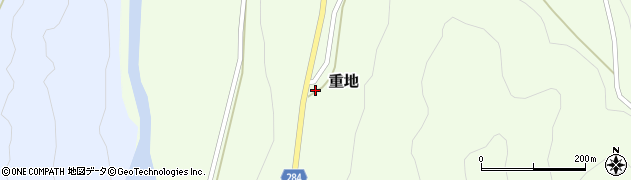 新潟県十日町市重地周辺の地図