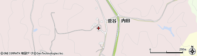 福島県いわき市平上山口（菅谷）周辺の地図
