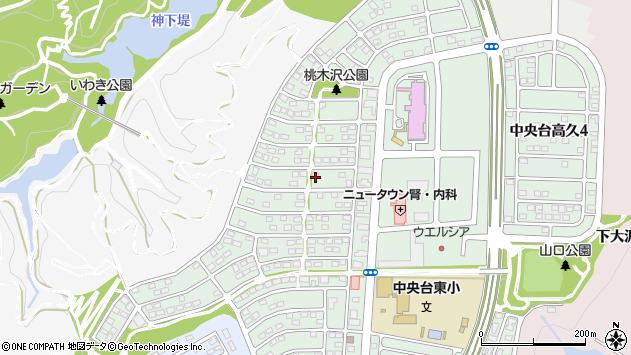 〒970-8047 福島県いわき市中央台高久の地図