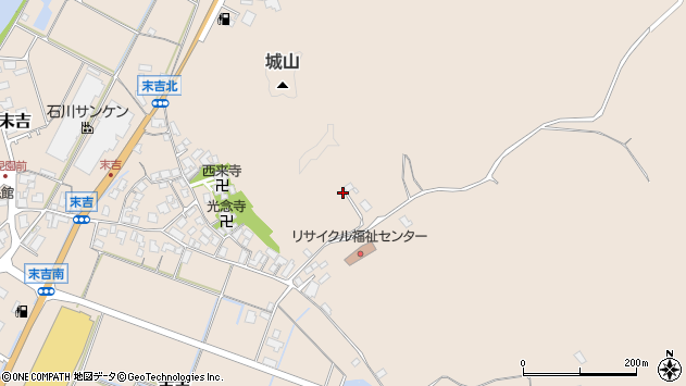 〒925-0154 石川県羽咋郡志賀町末吉の地図