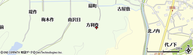 福島県いわき市平神谷作方利作周辺の地図
