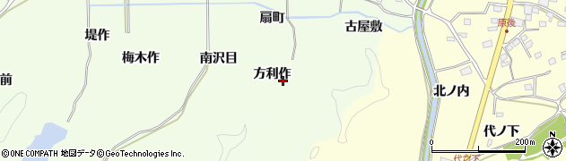 福島県いわき市平神谷作（方利作）周辺の地図