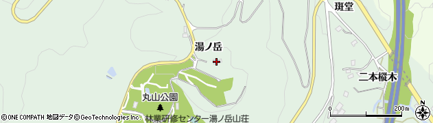 福島県いわき市常磐藤原町（湯ノ岳）周辺の地図