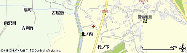 福島県いわき市平沼ノ内（北ノ内）周辺の地図